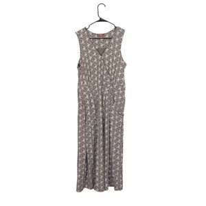 Vintage April Cornell floral midi dress size medium cottagecore